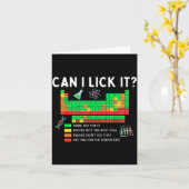 Carte Can I Lick It Periodic Table Chart Science Teacher (Fleur jaune)
