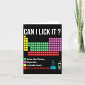 Carte Can I Lick It Periodic Table Chart Science Teacher (Devant)