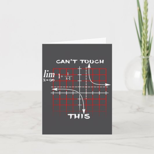 Carte Can T Touch This Equation Math Funny Gift  (Devant)