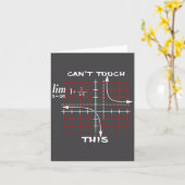 Carte Can T Touch This Equation Math Funny Gift  (Fleur jaune)