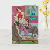 Carte Can We Keep Him? [funny greeting card] (Fleur jaune)