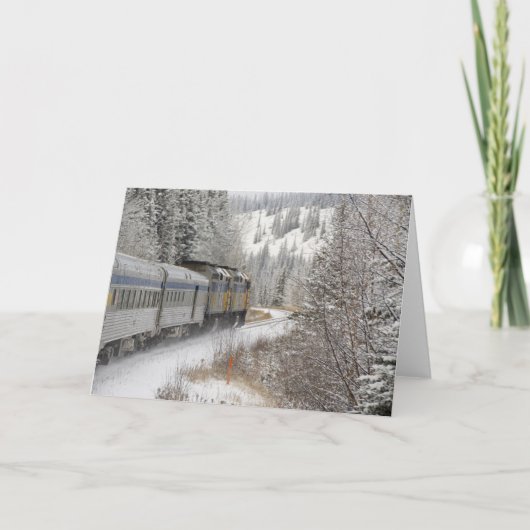Carte Canada, Alberta. VIA Rail Snow Train between (Devant)
