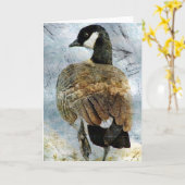 Carte Canada Goose Grunge (Fleur jaune)