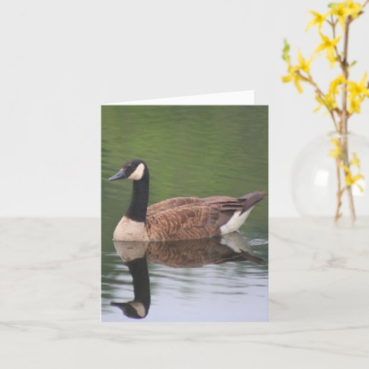 Carte Canada Goose Reflections Nature Note (Fleur jaune)