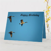 Carte Canadian geese (Fleur jaune)