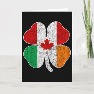 Carte Canadien Irlandais St-Patrick Canada Irlande Trèfl