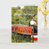 CARTE CANAL NARROWBOATS (Fleur jaune)