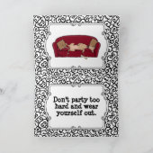 Carte Canapé Greyhound (fawn) Chien Lazy Dormir Drôle (Intérieur)