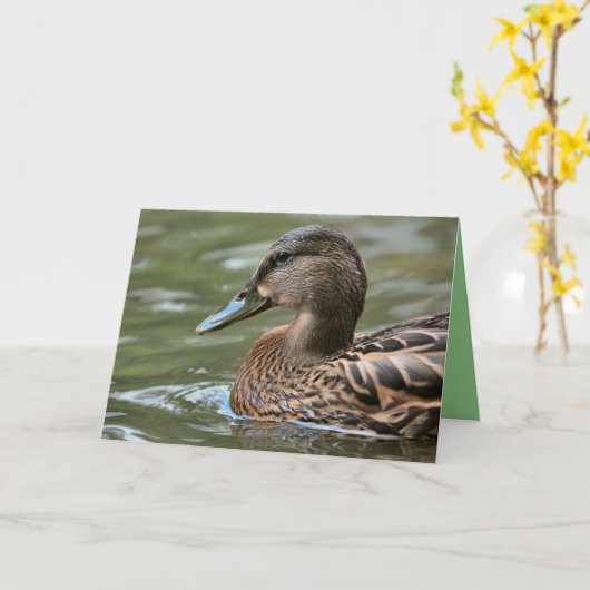 Carte Canard (Fleur jaune)