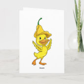 Carte Canard à calotte jaune (Dos)