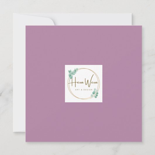 Carte Canard à l'aquarelle mignon et fleurs sauvages vie (Dos)