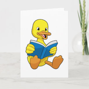 Carte Canard à Reading avec livre