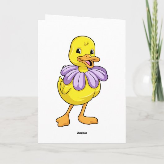 Carte Canard avec Daisy (Dos)