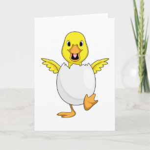 Carte Canard avec oeuf
