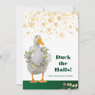 Carte Canard blanc des Halls Canard blanc Noël