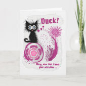 Carte Canard Chat Peureux (Devant)