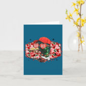 Carte Canard colvert Camouflage Joyeuse Saint-Valentin C (Fleur jaune)