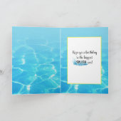 Carte Canard d'anniversaire avec Casquette de soleil dan (Intérieur)