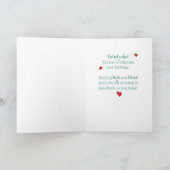 Carte Canard d'anniversaire avec parapluie en pluie (Intérieur)