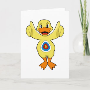 Carte Canard Darts en plein dans le mille