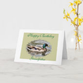 Carte Canard de Mallard (Fleur jaune)