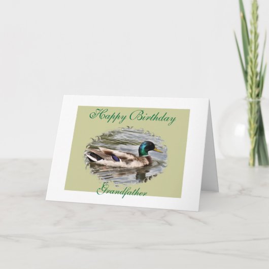 Carte Canard de Mallard (Devant)