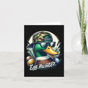 Carte Canard De Pâques Mallard La Chasse Est Sur Le Camo
