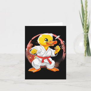 Carte Canard en caoutchouc de taekwondo kickboxing anima
