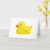 Carte Canard en caoutchouc jaune (Fleur jaune)