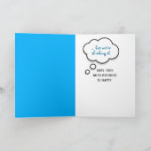 Carte Canard en caoutchouc jaune 80e Humour d'anniversai (Intérieur)