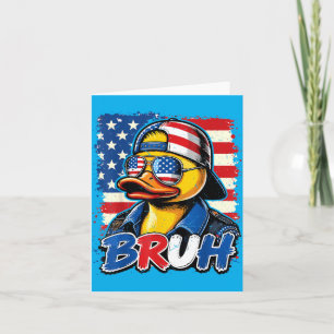 Carte Canard en caoutchouc patriotique américain pour ga