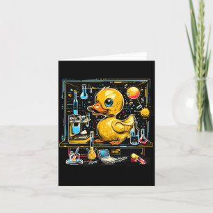 Carte Canard en caoutchouc professeur de physique chimie