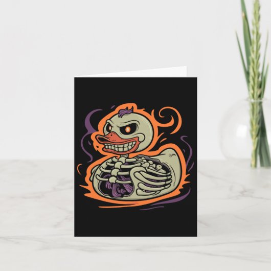 Carte Canard en caoutchouc squelette Costume de canard e (Devant)