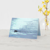 Carte Canard et ripples Dia del Padre (Fleur jaune)