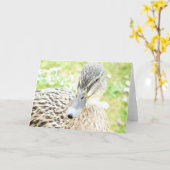 Carte Canard femelle (Fleur jaune)
