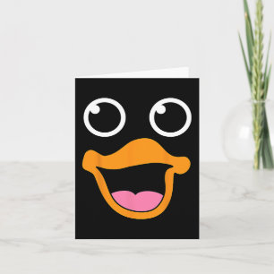 Carte Canard Jaune Visage Halloween Costume animal pour