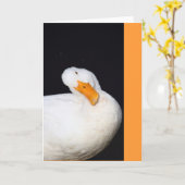 Carte Canard mignon (Fleur jaune)