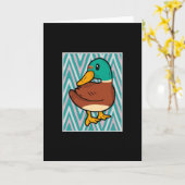 Carte Canard mignon (Fleur jaune)