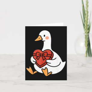 Carte Canard Préparé Bête Simplement Oie Saint-Valentin 