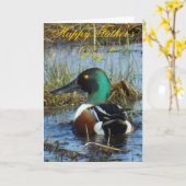 Carte Canard souchet B25 (Fleur jaune)