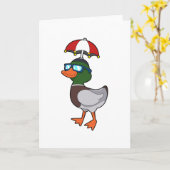 Carte Canard sous la pluie avec parapluie.PNG (Fleur jaune)