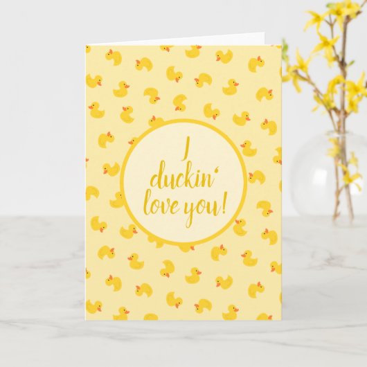 Carte Canards (Fleur jaune)