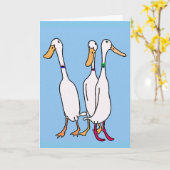 Carte Canards coureurs (Fleur jaune)