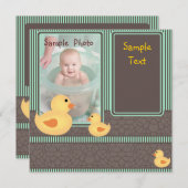 Carte Canards de bébé (Devant / Derrière)