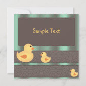 Carte Canards de bébé (Dos)