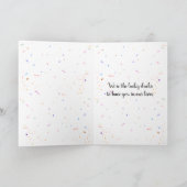 Carte Canards de fête d'anniversaire à Confetti. (Intérieur)