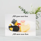 Carte Canards de mariage (Debout devant)