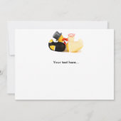 Carte Canards de mariage (Dos)