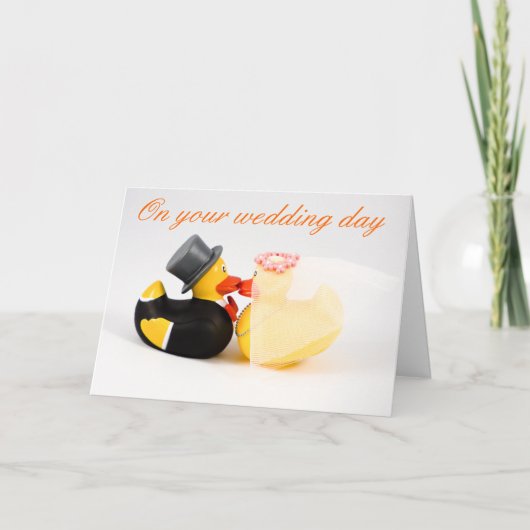 Carte Canards de mariage (Devant)