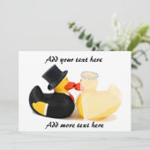 Carte Canards de mariage 2 (Debout devant)